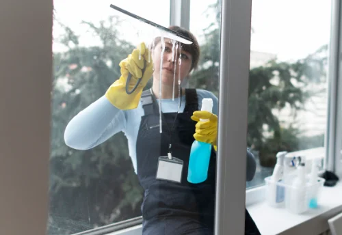 Nettoyage de vitres intérieures et extérieures à Saint-Pierre-le-Bost